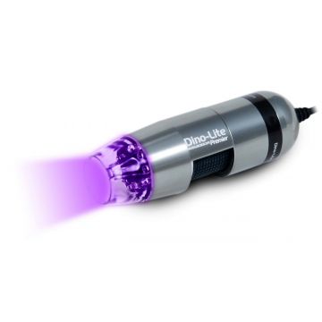 Dino-Lite Digital Microscope [AM4013MT-VW] 1.3MP, 20-70x & 200x, Switchable UV 395nm + White, Aluminium