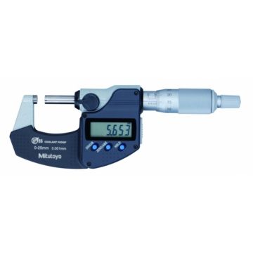 Mitutoyo Digital Micrometer IP65 0-25mm, Digimatic